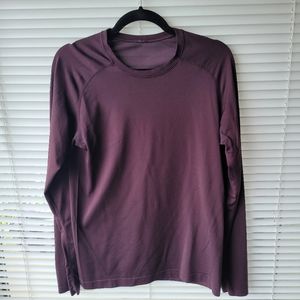 Lululemon Metal Vent Long Sleeve Burgundy